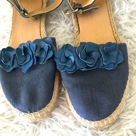 Anthropologie Cape Cod Espadrille Sandals Twee Coastal - Picture 6 of 10